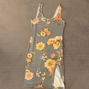 Guess Floral Dress with Side Slit